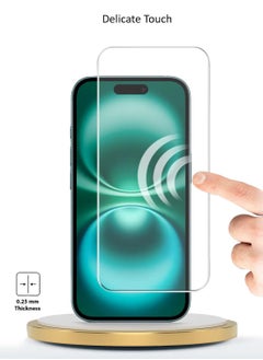 Wtech Apple iPhone 16 2024 Premium Series Curved Edges 9H 2.5D Tempered Glass Screen Protector (MSG9CN) - Clear  - Image 4