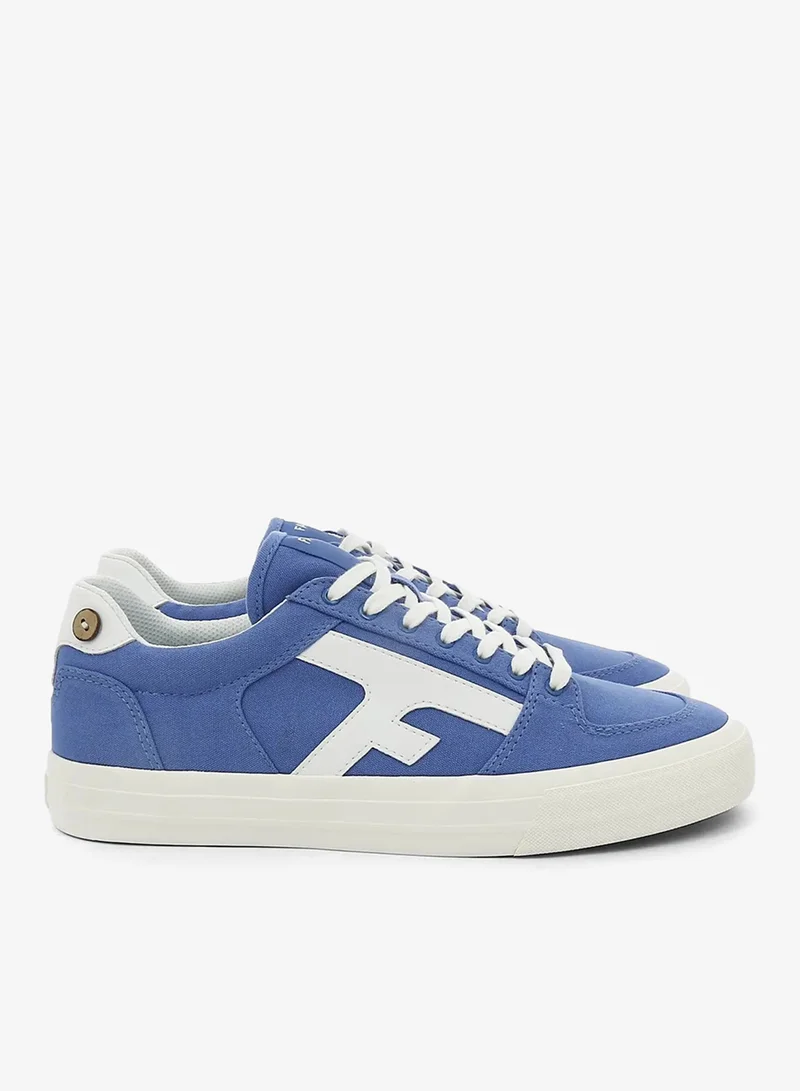 Faguo Walnut Blue Sneakers in Recycled Cotton