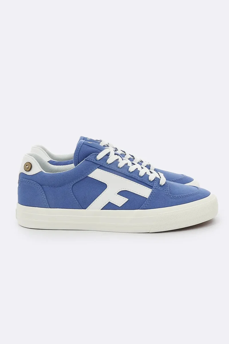 Faguo Walnut Blue Sneakers in Recycled Cotton