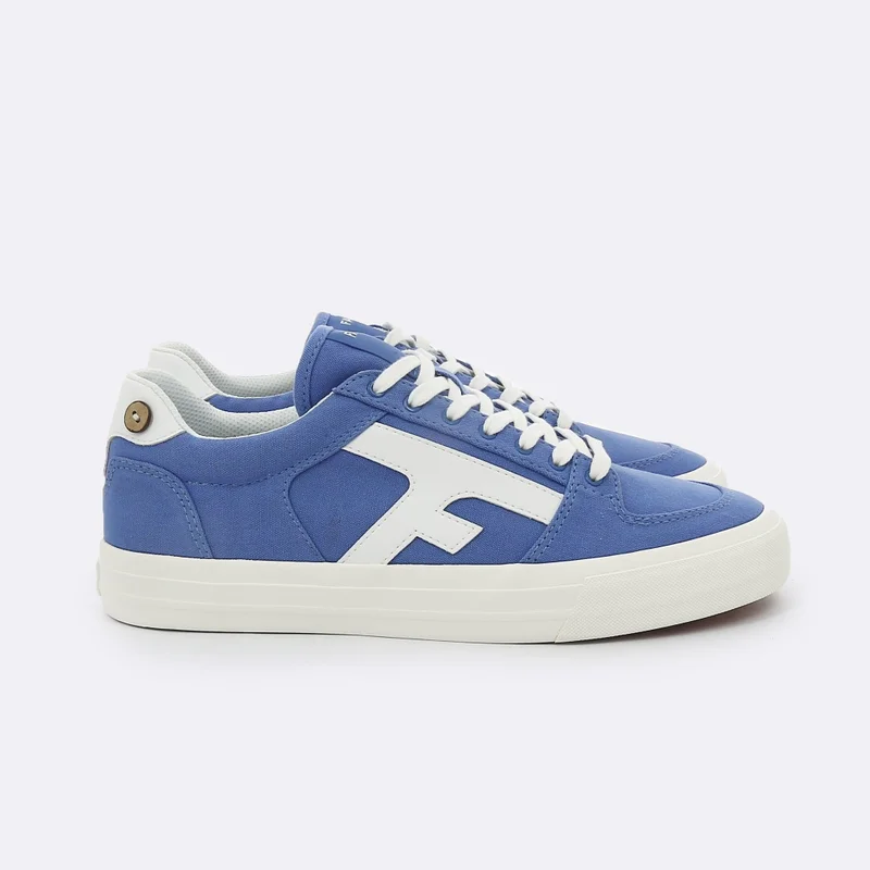 Faguo Walnut Blue Sneakers in Recycled Cotton