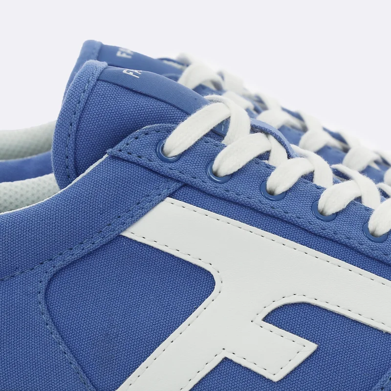 Faguo Walnut Blue Sneakers in Recycled Cotton