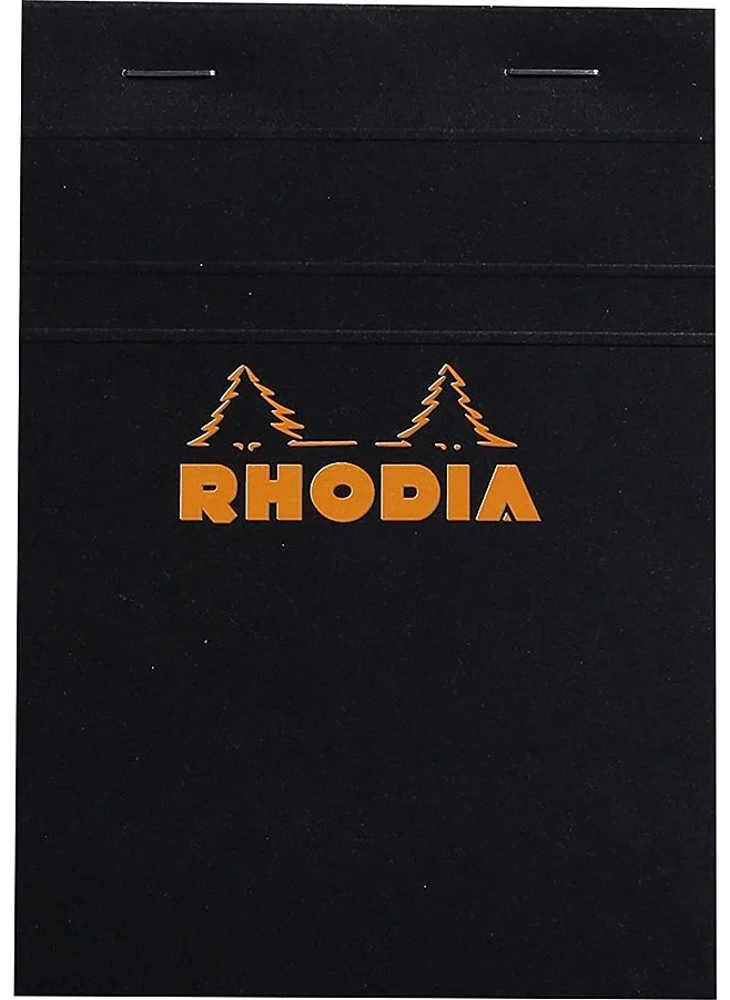 Rhodia Checkered Notepad Black Rb 132009