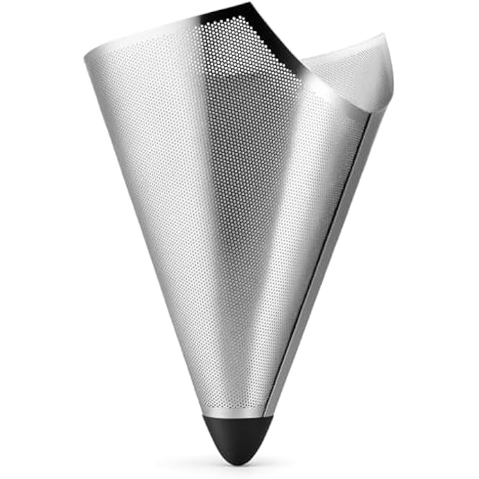 BS Eva Solo Stainless Steel Tea Filter  Reusable ConeShaped Loose Leaf Tea Infuser With Fine Mesh HeatResistant DripFree Easy To Fill  Clean Durable  Dishwasher Safe - Image 3
