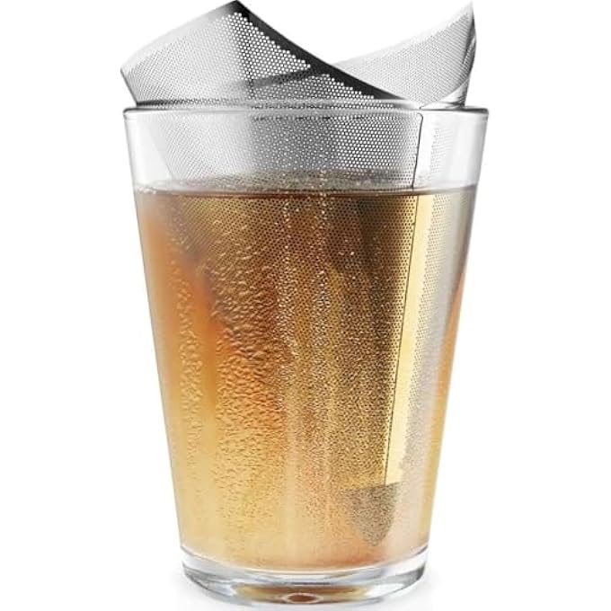 BS Eva Solo Stainless Steel Tea Filter  Reusable ConeShaped Loose Leaf Tea Infuser With Fine Mesh HeatResistant DripFree Easy To Fill  Clean Durable  Dishwasher Safe - Image 1