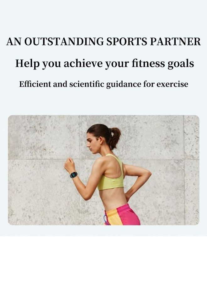 Bluetooth Full Touch Call Smartwatch,Smart Watch for Waterproof Fitness Watch with Heart-Rate/Sleep-Tracker/Sport Smartwatch for Women Men(Black) - Image 5