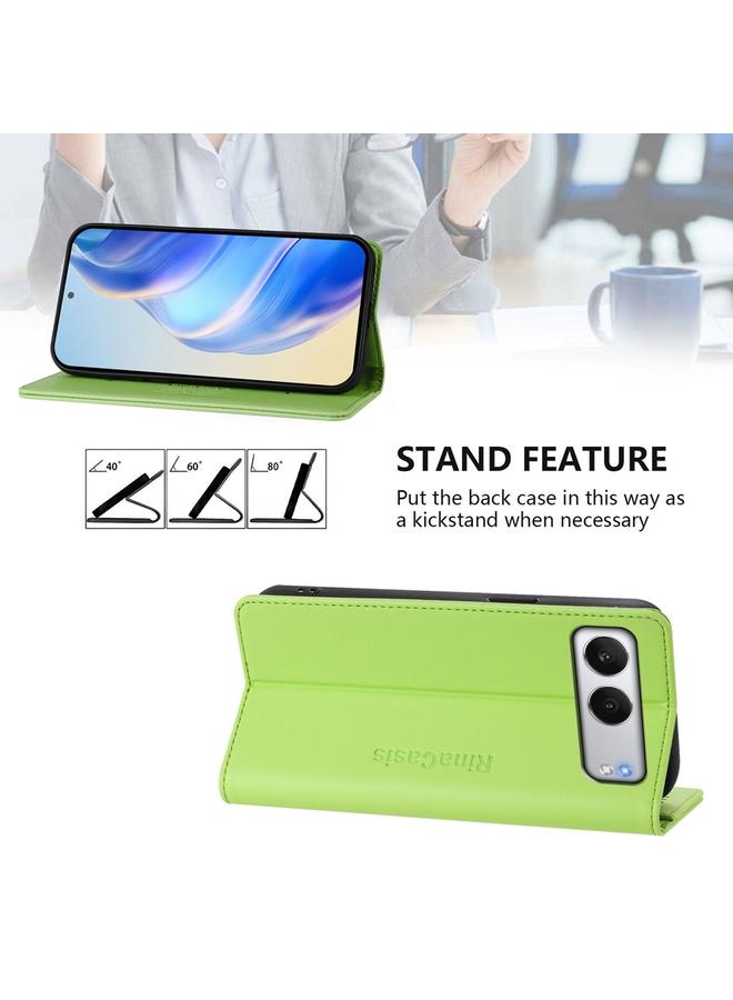 S-TOP Case For OnePlus Nord 4 RC01 Dual-Folded Magnetic Suction RFID Leather Phone Case - Image 4