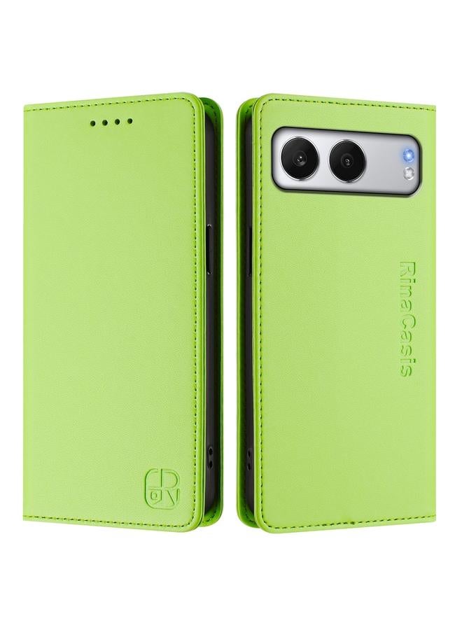 S-TOP Case For OnePlus Nord 4 RC01 Dual-Folded Magnetic Suction RFID Leather Phone Case - Image 2