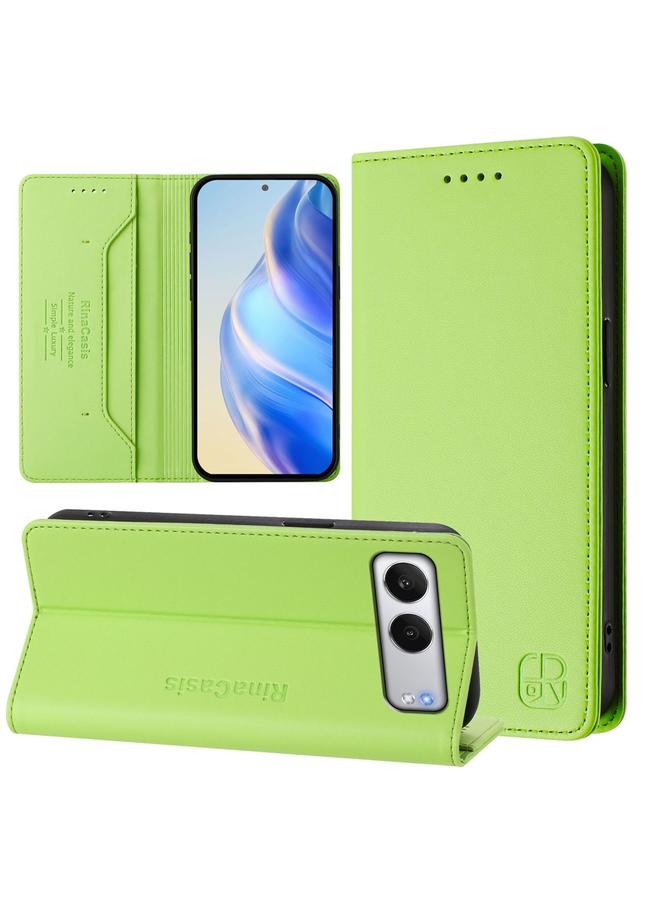 S-TOP Case For OnePlus Nord 4 RC01 Dual-Folded Magnetic Suction RFID Leather Phone Case - Image 1