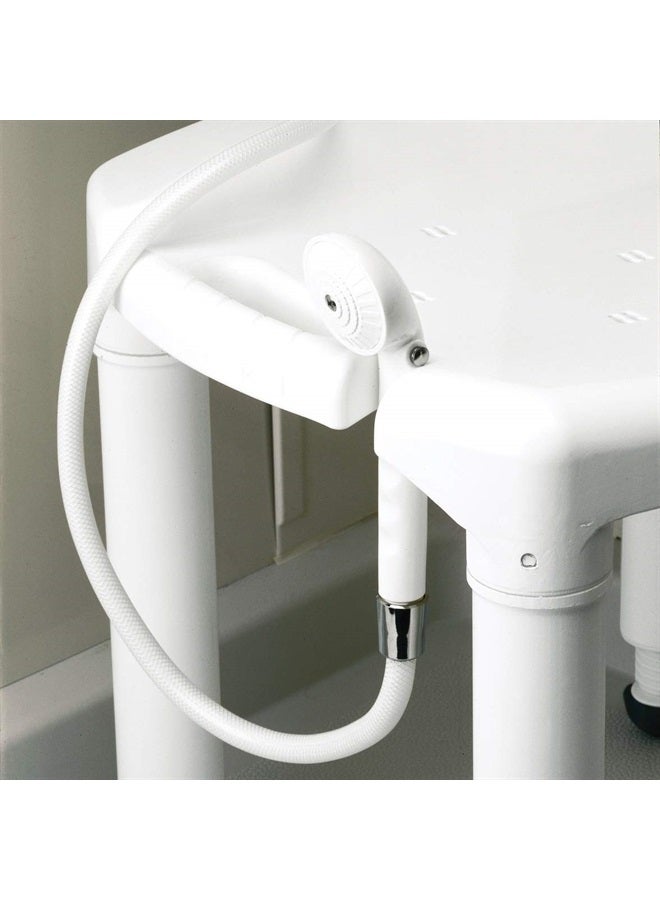 careX Universal Bath Seat And Shower Chair - Bath Chair Supports Up To 400 Pounds - Adjustable Height Shower Bench, Plastic Stool For Shower, Shower Seat - Image 5