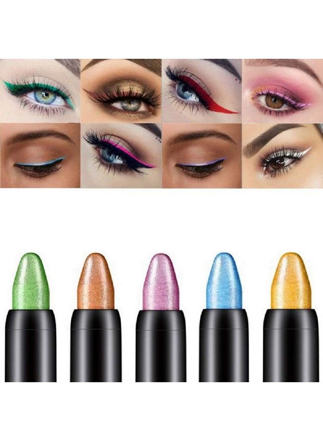 Digital Shoppy Bling Bling Colorful Eye Shadow Pen Highlighter Eye Stick Waterproof Long Lasting Eye Makeup (05) - Image 4