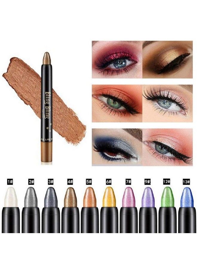 Digital Shoppy Bling Bling Colorful Eye Shadow Pen Highlighter Eye Stick Waterproof Long Lasting Eye Makeup (05) - Image 5