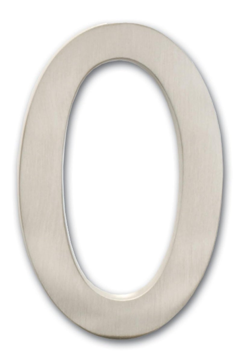 Architectural Mailboxes 3582SN-7 4 inch Solid Brass Floating House Number, 7, Satin Nickel - Image 5
