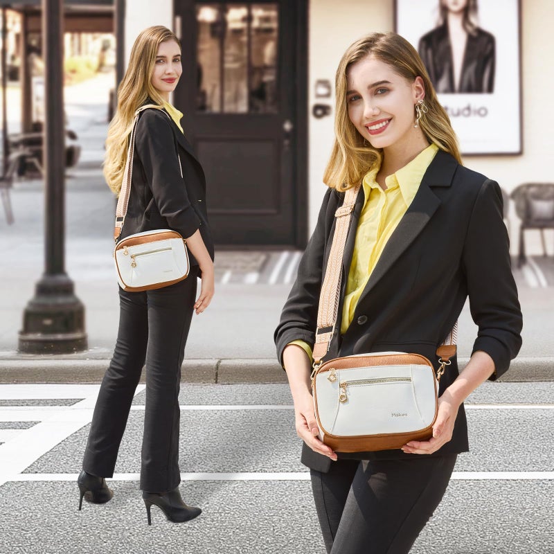 Makes Crossbody Purse for Women Small Crossbody Bags Trendy Vegan Leather with Adjustable Shoulder Strap - Image 3