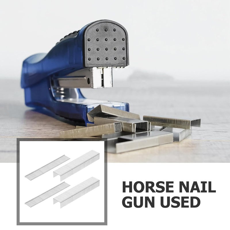 2000pcs Metal Staples for Stapler, 1000 Door Frame Staples + 1000 T-Shaped Woodworking Nails, Standard Size for Home Office Crafts and DIY Woodworking Supplies - Image 3