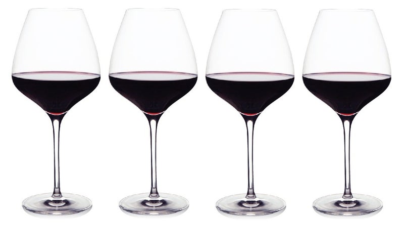 The One Wine Glass  Perfectly Designed Shaped Red Wine Glasses For All Types of Red Wine By Master Sommelier Andrea Robinson Premium Set Of 4 No Lead Crystal Glasses Break Resistant