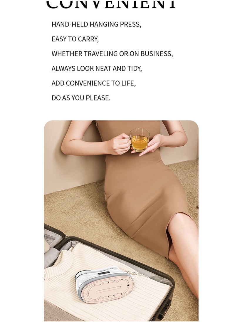Splendors - Portable Iron 1200W Electric Travel Mini Handheld Iron Steamer Dry And Wet Ironing Machine （With Wire） 180°Swivel Handle With LCD Display - Image 1