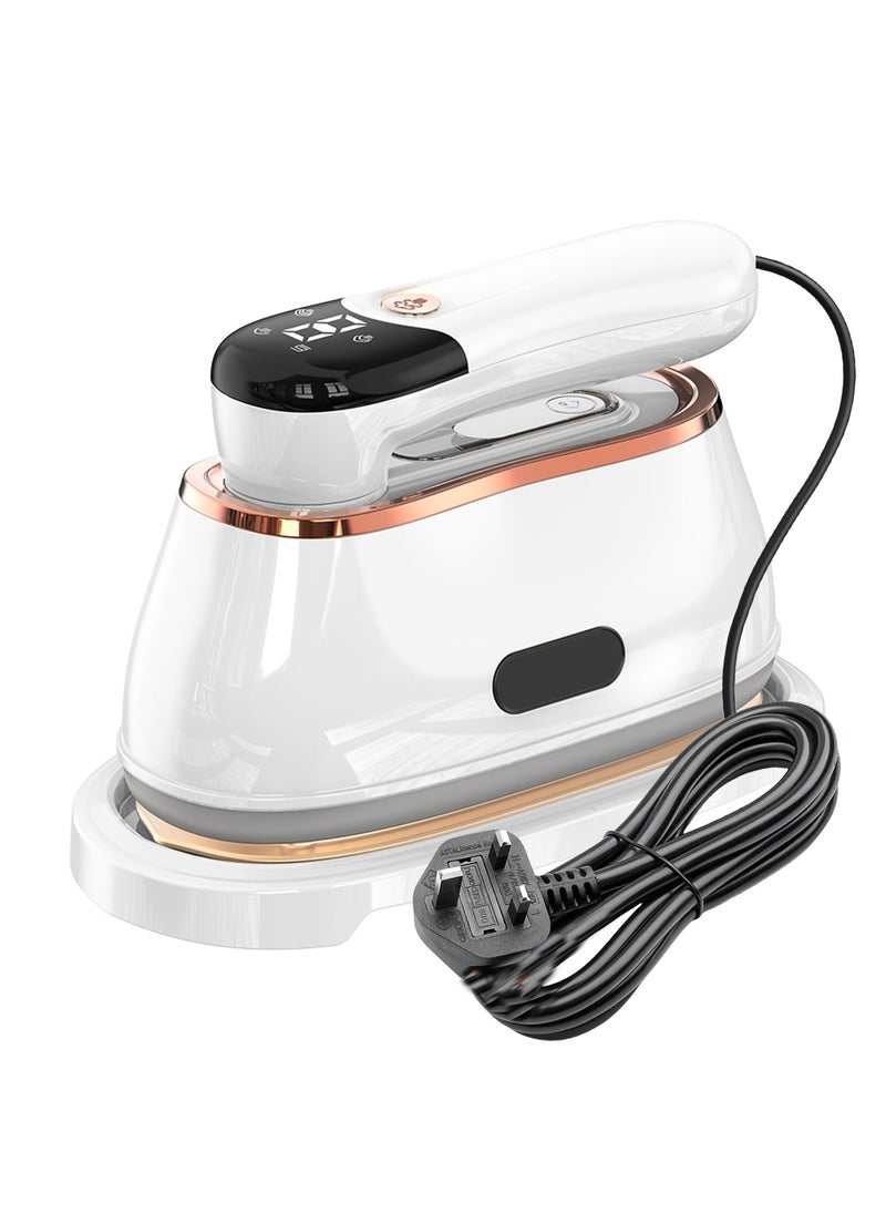 Splendors - Portable Iron 1200W Electric Travel Mini Handheld Iron Steamer Dry And Wet Ironing Machine （With Wire） 180°Swivel Handle With LCD Display - Image 1