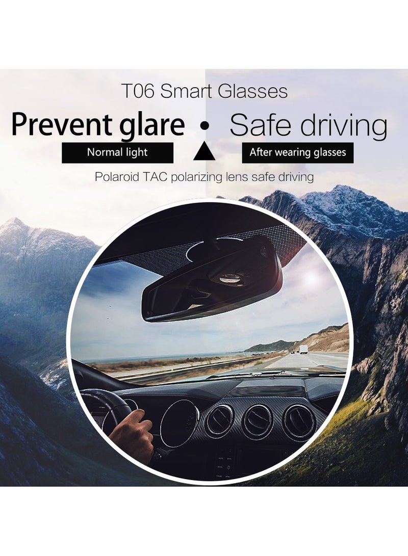 T06 AI Smart Glasses, Smart Sunglasses, Bluetooth glasses with music and calling - Image 5