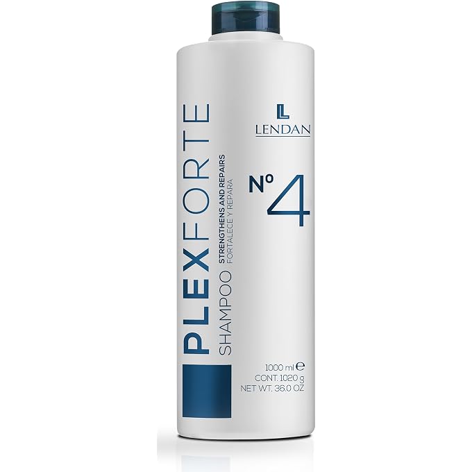 Lendan Repair Shampoo Plex Forte N4 Shampoo 1000 ml Repairs and Strengthens Hair Deep Cleanses Normalizes Hair pH Anti-Frizz Deep Hair Hydration - Image 1