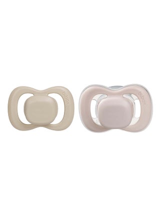 Designer Pacifier Silicone Size 2, 6M+, 2 Pieces, Blush/Latte - pzsku/ZB1474B10812F9F906DD7Z/45/_/1715313377/28d070f9-4fff-4255-a6c9-dd59ef688dd6