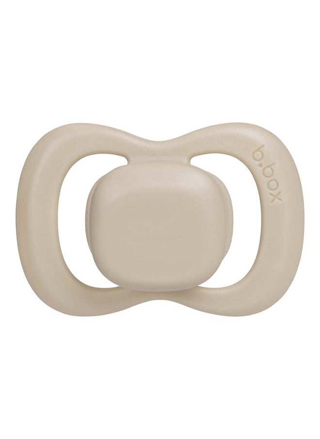 b.box Designer Pacifier Silicone Size 2, 6M+, 2 Pieces, Blush/Latte  - Image 2