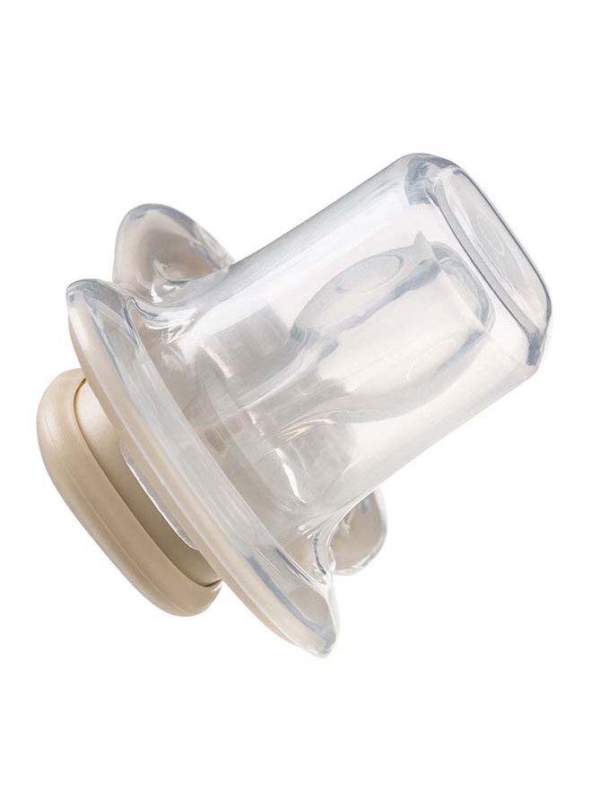 Designer Pacifier Silicone Size 2, 6M+, 2 Pieces, Blush/Latte