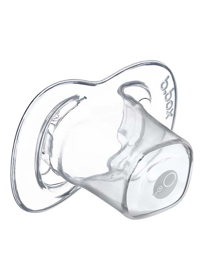 Designer Pacifier Silicone Size 2, 6M+, 2 Pieces, Blush/Latte