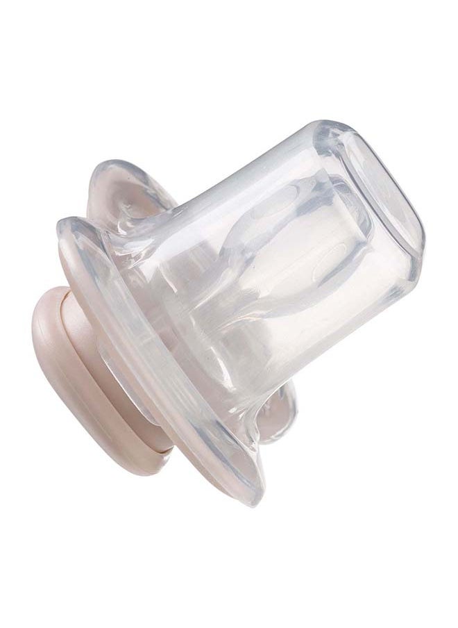 Designer Pacifier Silicone Size 2, 6M+, 2 Pieces, Blush/Latte