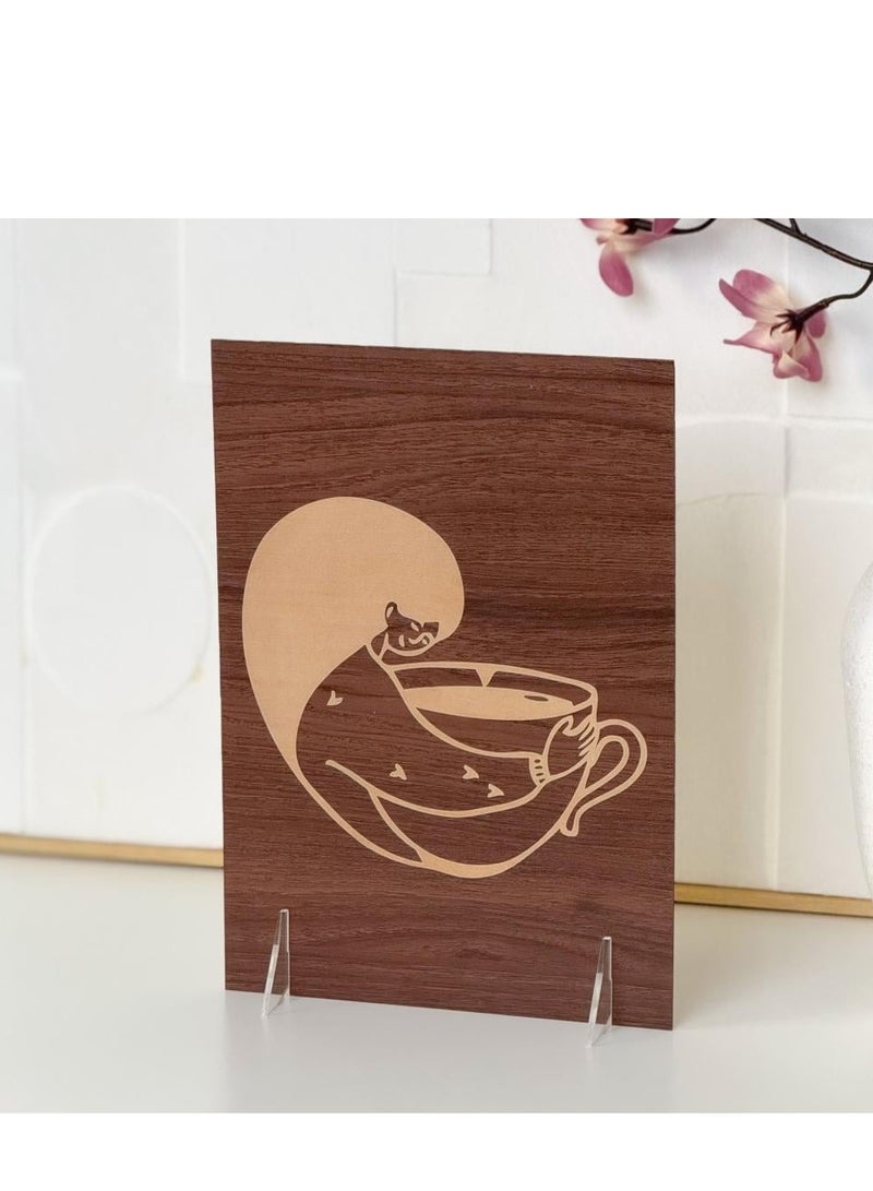 Story Of Candle Coffee corner board, elegant decor with a distinctive coffee design
