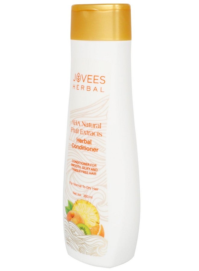 Jovees Herbal AHA Natural Fruit Extracts Conditioner | Gives Smooth, Silky And Tangle Free Hair | For Normal To Dry hair 300ml - Image 4