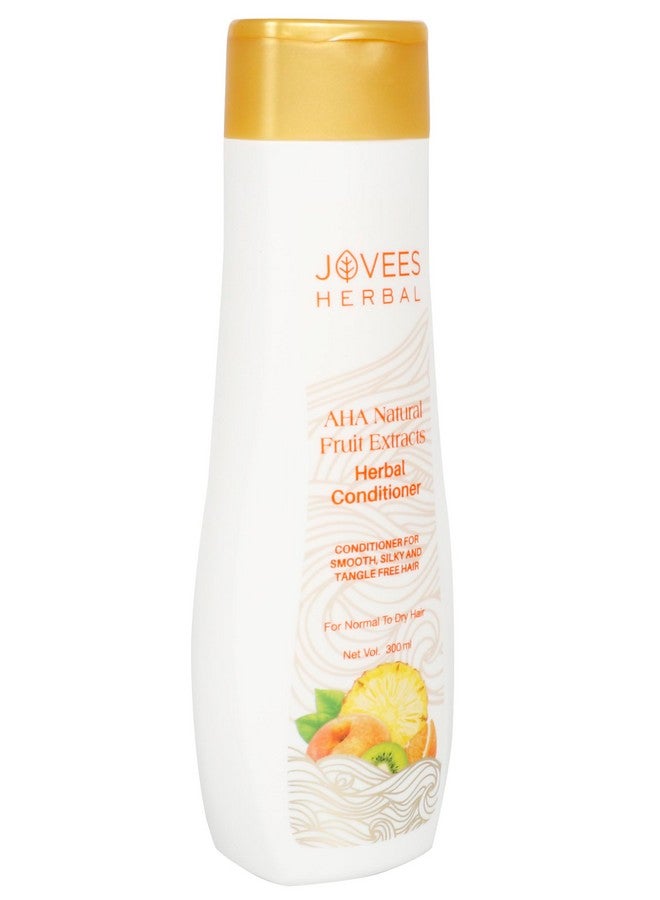 Jovees Herbal AHA Natural Fruit Extracts Conditioner | Gives Smooth, Silky And Tangle Free Hair | For Normal To Dry hair 300ml - Image 3