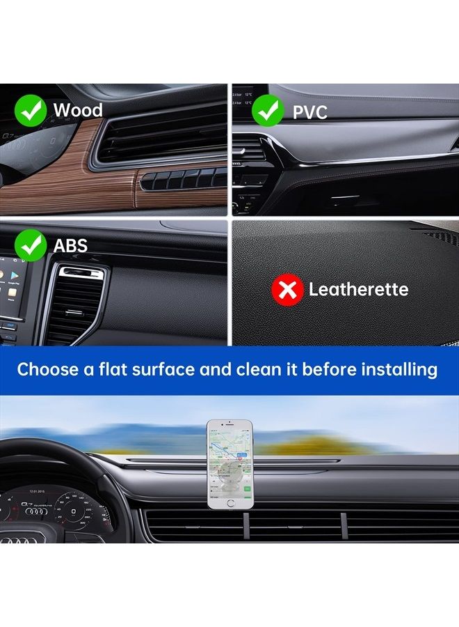 Syncwire Magnetic Car Phone Holder for Dashboard, Cell Phone Car Kits, 360° Adjustable Magnet Cell Phone Mount Compatible with iPhone, Samsung, LG, GPS, Mini Tablet and More - Image 4