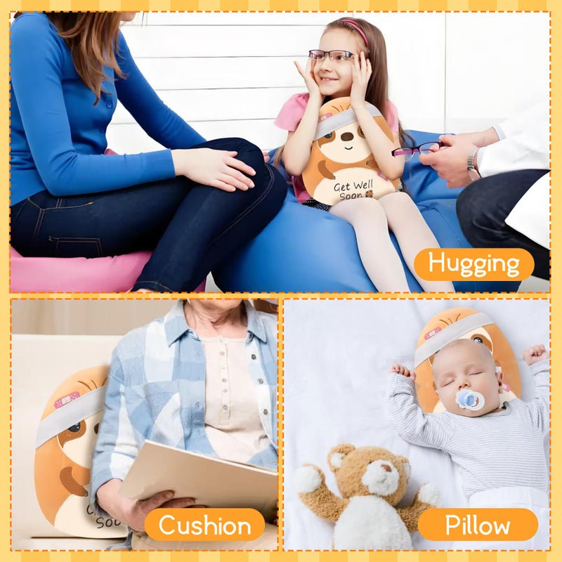 LeYoHa Get Well Soon Sloth Plush - Get Well Soon Stuffed Animal Healing Gift for Recovery  Sympathy and Cheerful Pillow Plush  9 Inch - Image 5