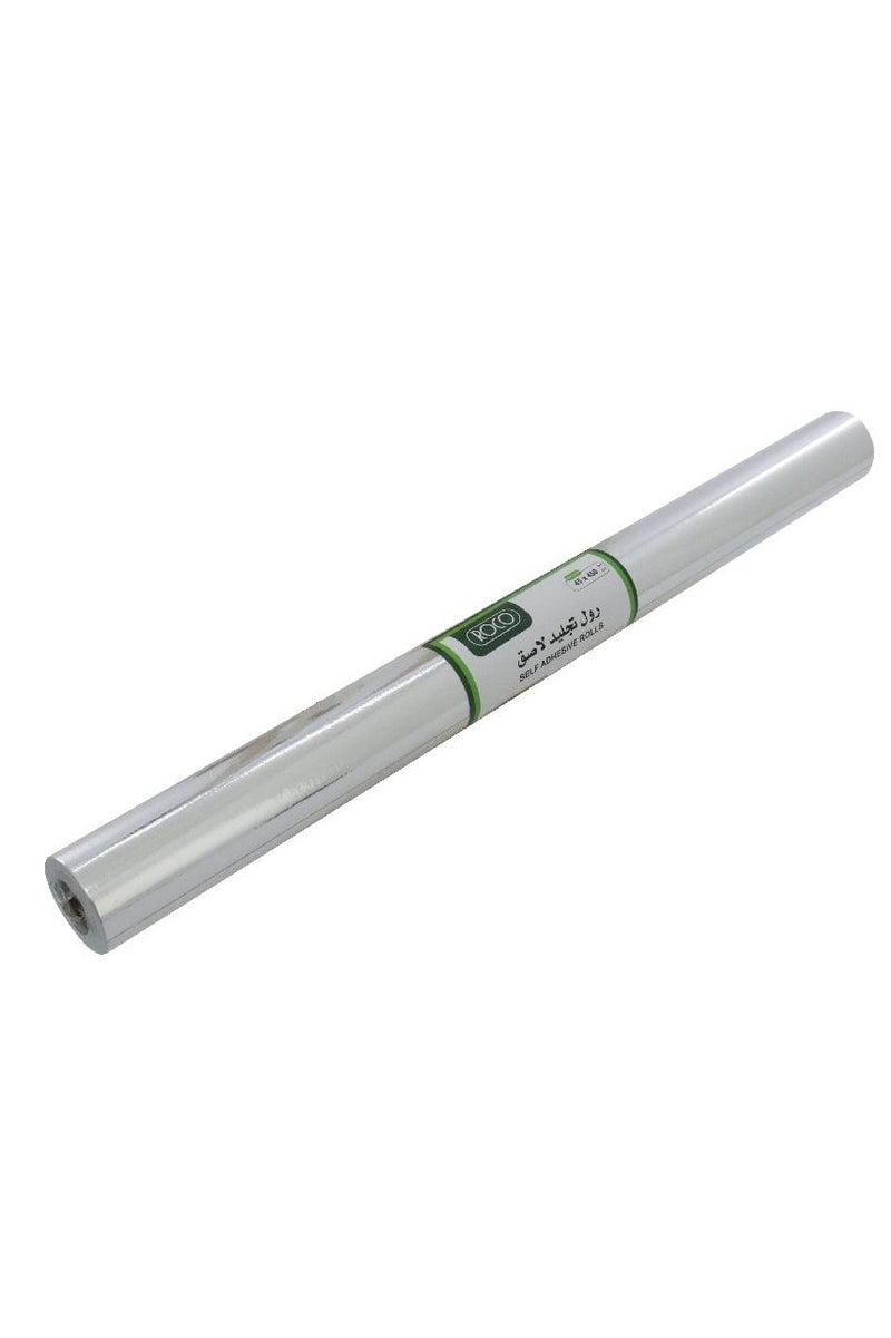 ROCO Metallic Silver Adhesive Roll Cover