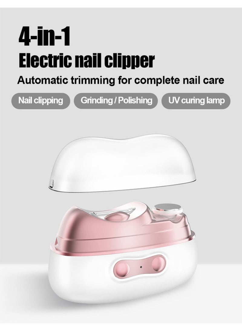 linkship Electric Nail Clipper for Kids & Adults, 4-in-1 Automatic Trimmer & Polisher with UV Sterilization - Image 2