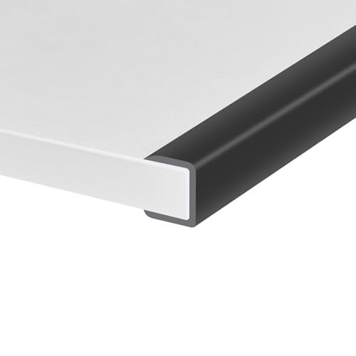 Protalwell Rubber Edge Trim, Self-Adhesive Flexible Edge Protector for Plywood, Cabinet and Drawer, 3/4" Peel and Stick U Shaped Edge Banding for Wood, EPDM Material, Fit 0.75"(19mm), Length 10Ft - Image 1