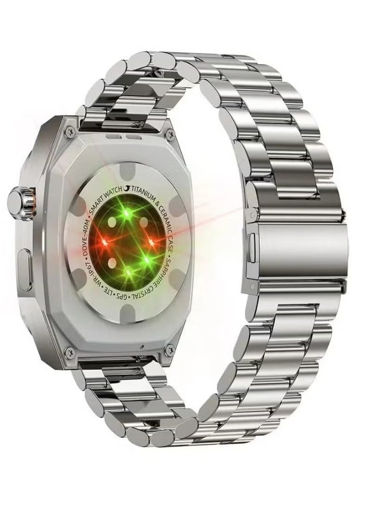 Smart Watch LG61 Max with Stainless Steel and One Silicone Strap, New Arrival - Image 2