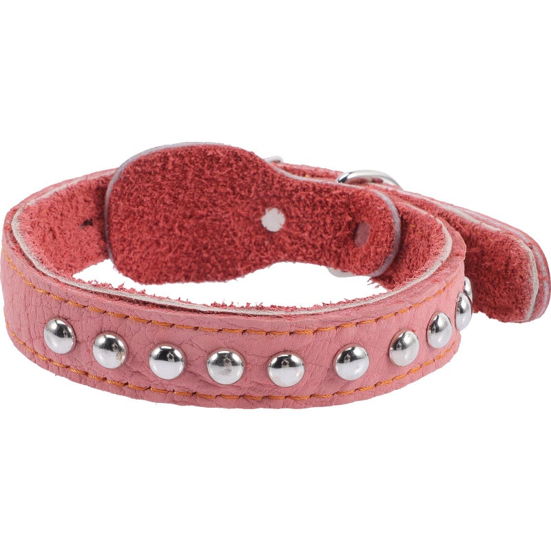 Soft Leather Dog Collar 2.5cm Wide Adjustable Wear Resistant for Large Dogs - Image 2