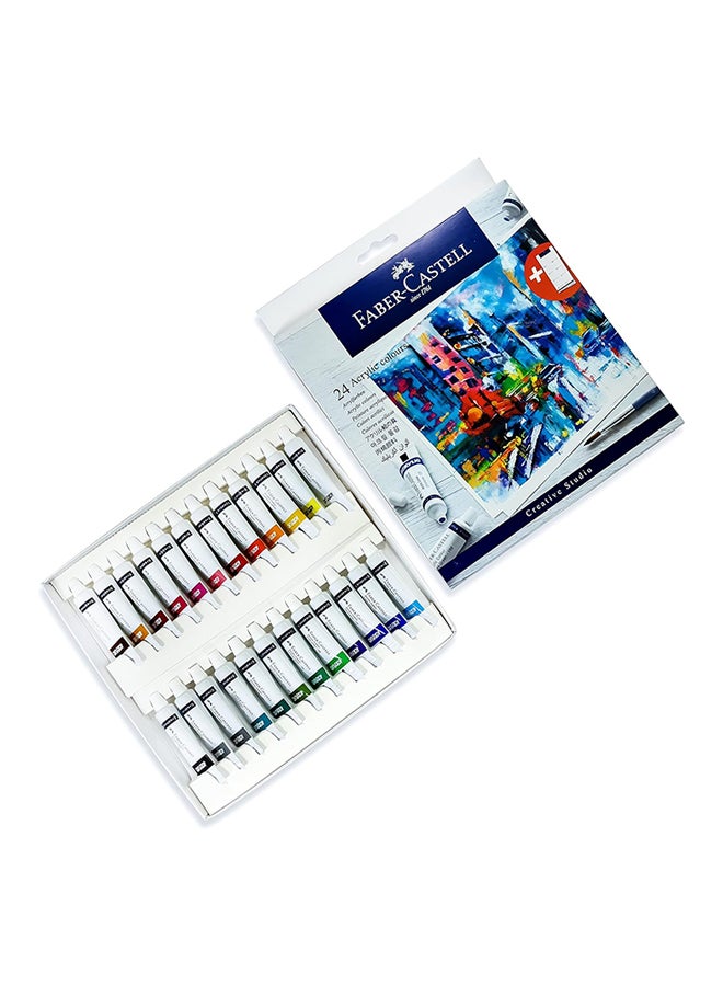 FABER-CASTELL 24-Piece Acrylic Colour Tubes - Image 2