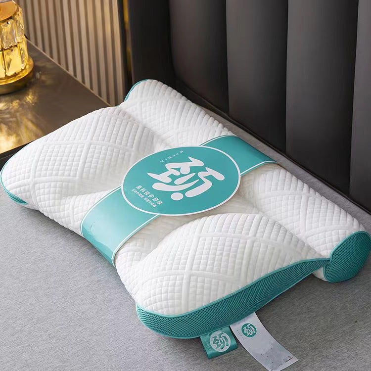 Factory direct second-generation neck protection to help sleep home student hotel a pair of anti-traction pillows wholesale(Emerald, 40*60 [low pillow] 710g) - Image 1