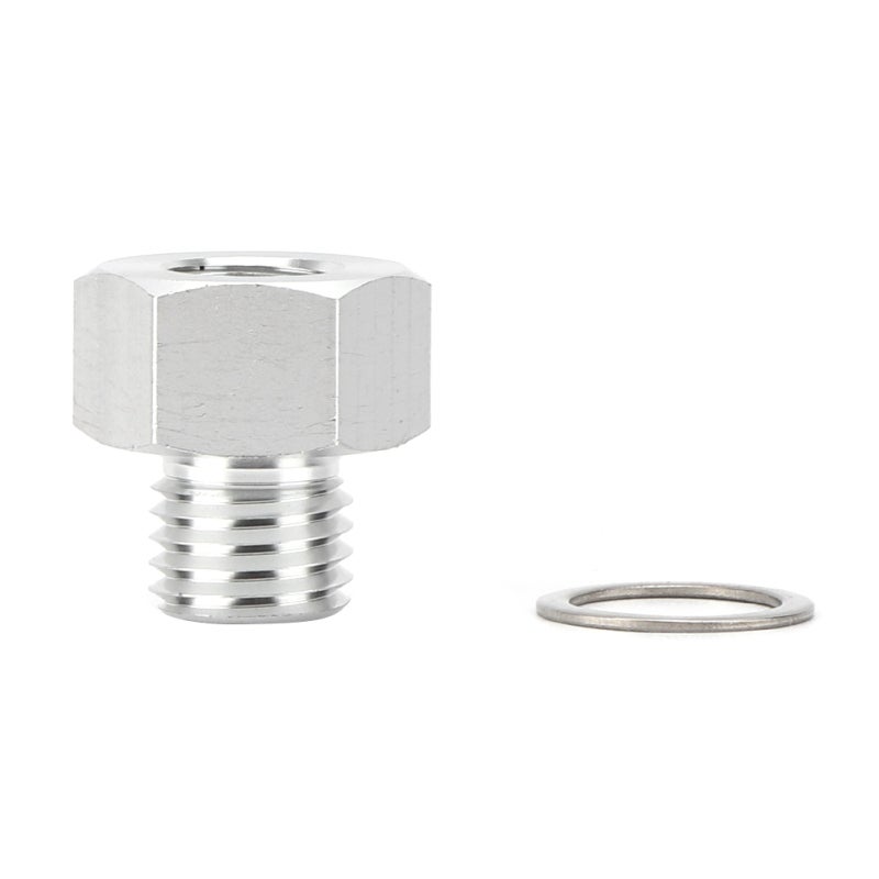 Oil Pressure Switch CNC Machined Aluminum Adapter - High-Performance Sealing Washer Attached Oil Pressure Sensor for GM LS Engines - Image 1