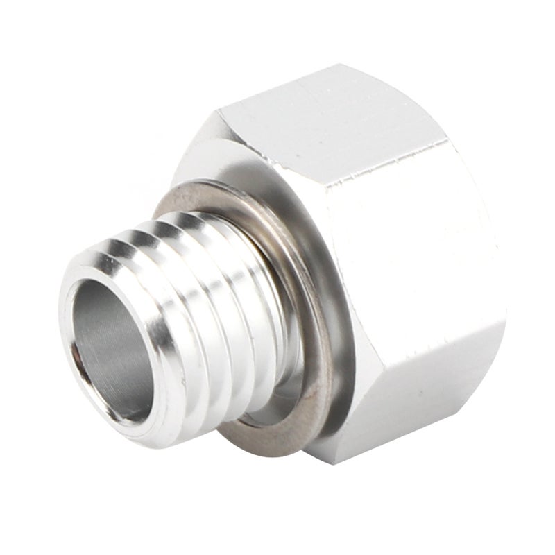 Oil Pressure Switch CNC Machined Aluminum Adapter - High-Performance Sealing Washer Attached Oil Pressure Sensor for GM LS Engines - Image 4
