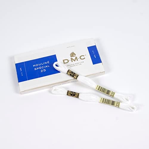 DMC Bulk Buy: DMC Six Strand Embroidery Cotton 8.7 Yards White 117-BLANC (12-Pack) - Image 3