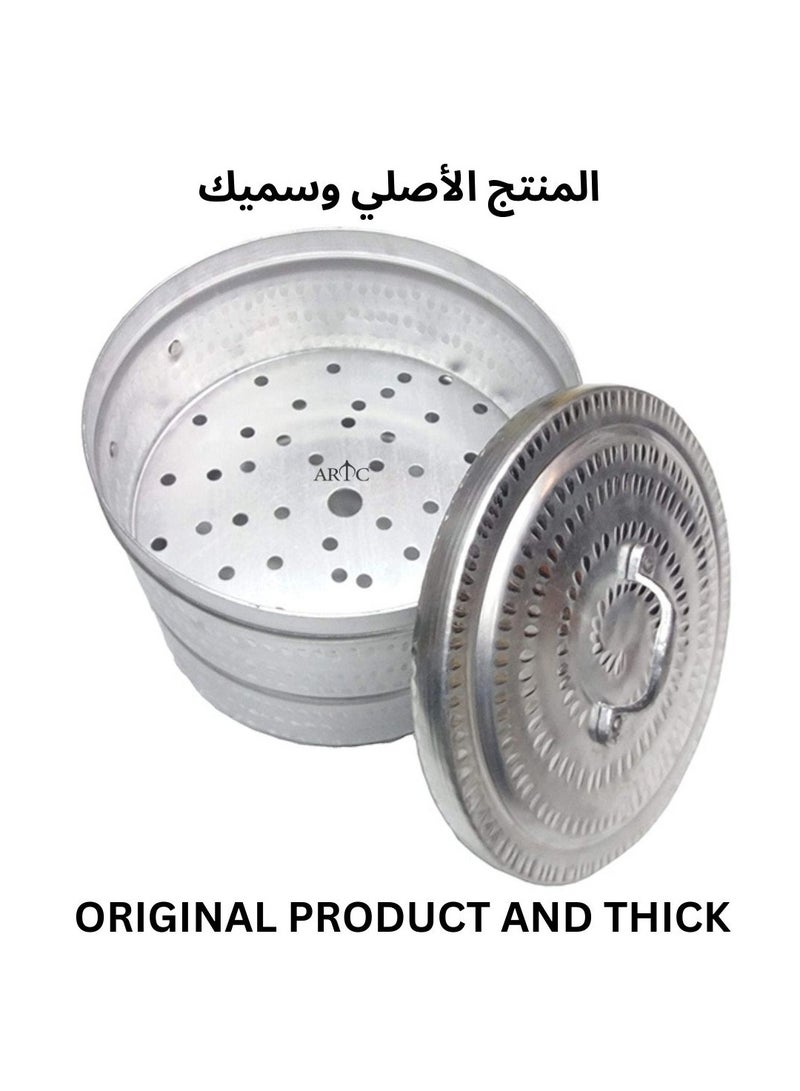 ARTC ARTC Mandi Biryani Aluminum Cooking Pot And Steam Pot 12 Inch Silver  - Image 5