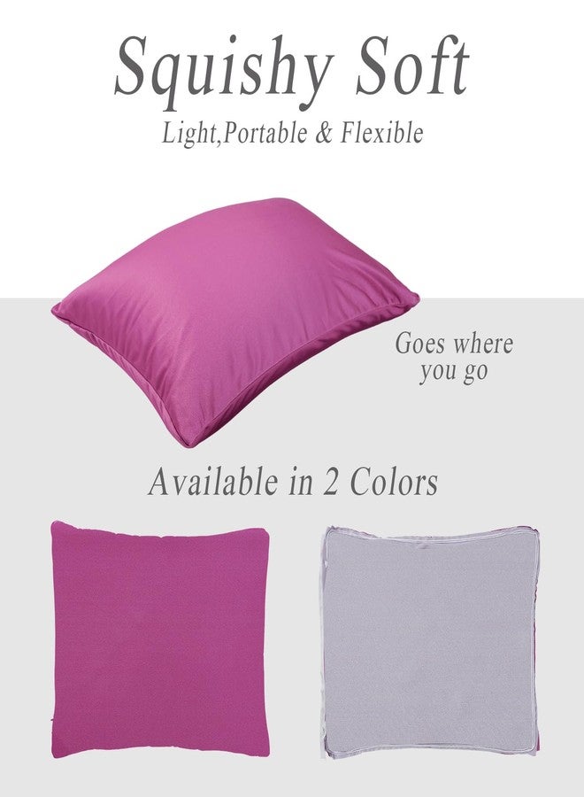 Focustree Microbead Throw Pillow with Removable Cover (Dark Purple) - Image 4