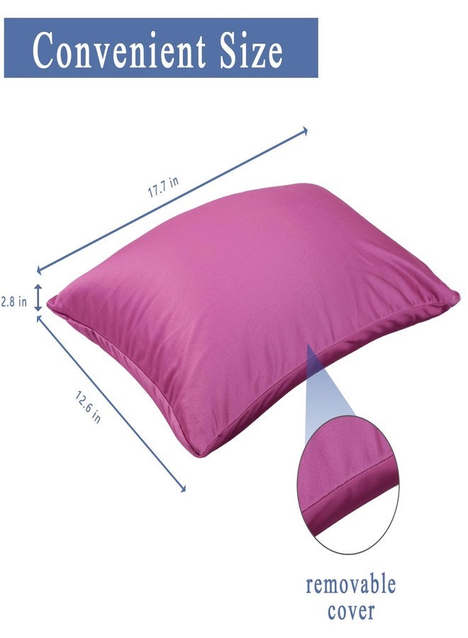 Focustree Microbead Throw Pillow with Removable Cover (Dark Purple) - Image 3