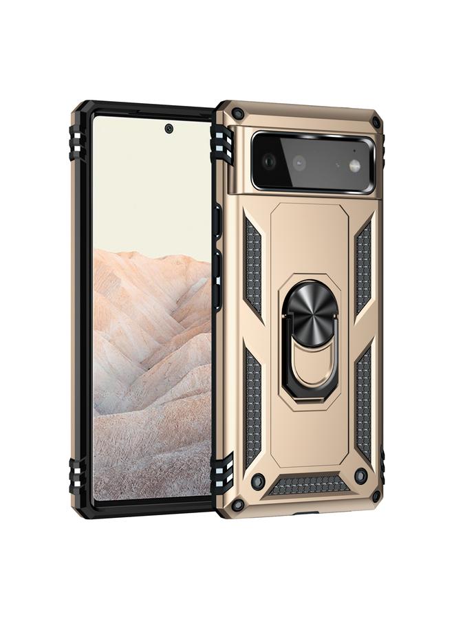 اس-توب جراب لهاتف Google Pixel 6 مصنوع من مادة TPU + PC المقاومة للصدمات مع حامل دوار 360 درجة - Image 2