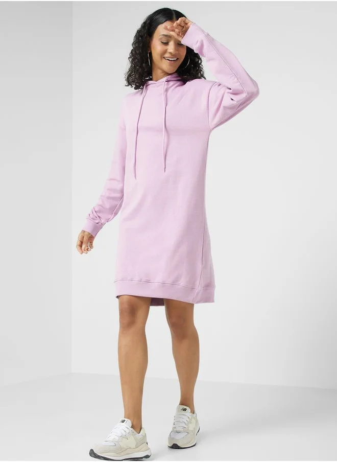 Ginger Basics Hooded Mini Dress