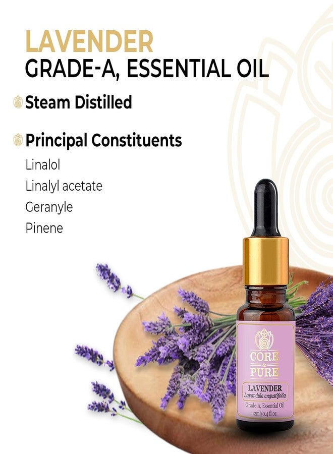 CORE & PURE Combo Pack of Magical Facial Oil Serum & Lavender Grade-A, Essential Oil (12 ml Each) - Image 3