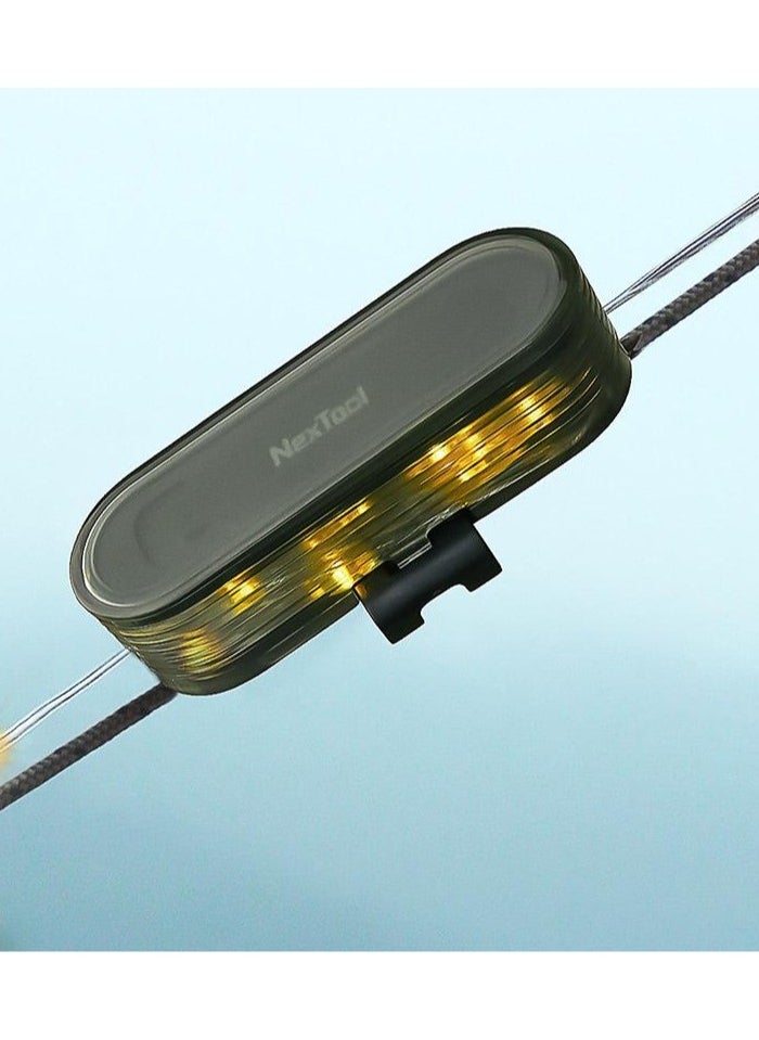 Generic - Multi-Camping Light - Retractable String Lights with IP67 Warning Mode, Compact Reel Design for Tents/Hiking/Cycling (Portable Ambiance  Safety LED System) - Image 1